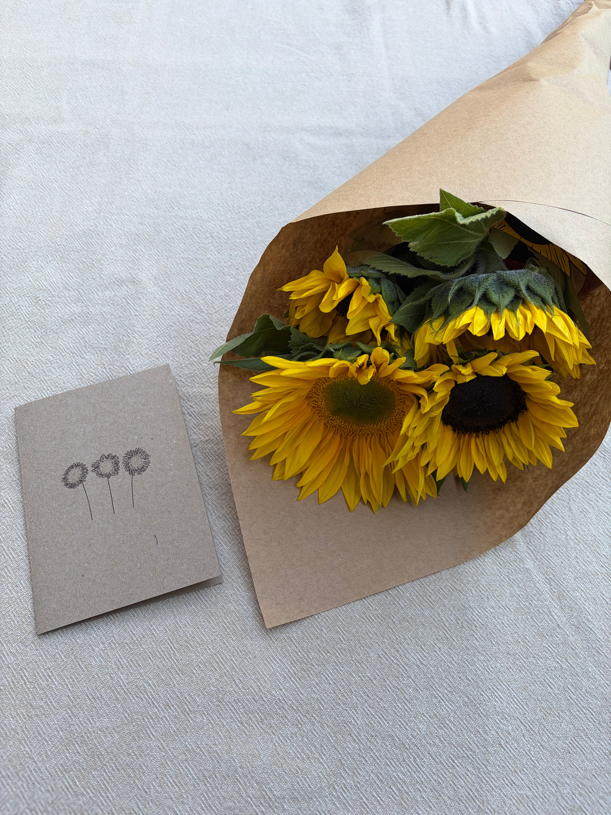 Simple Sunflowers - Greeting Card