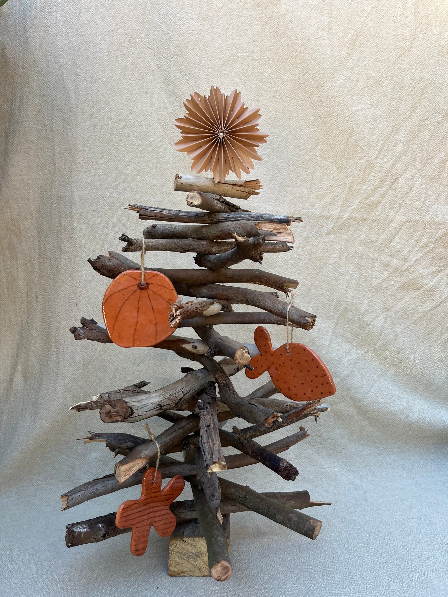 Smudgy Stripe Star - Hanging Decoration