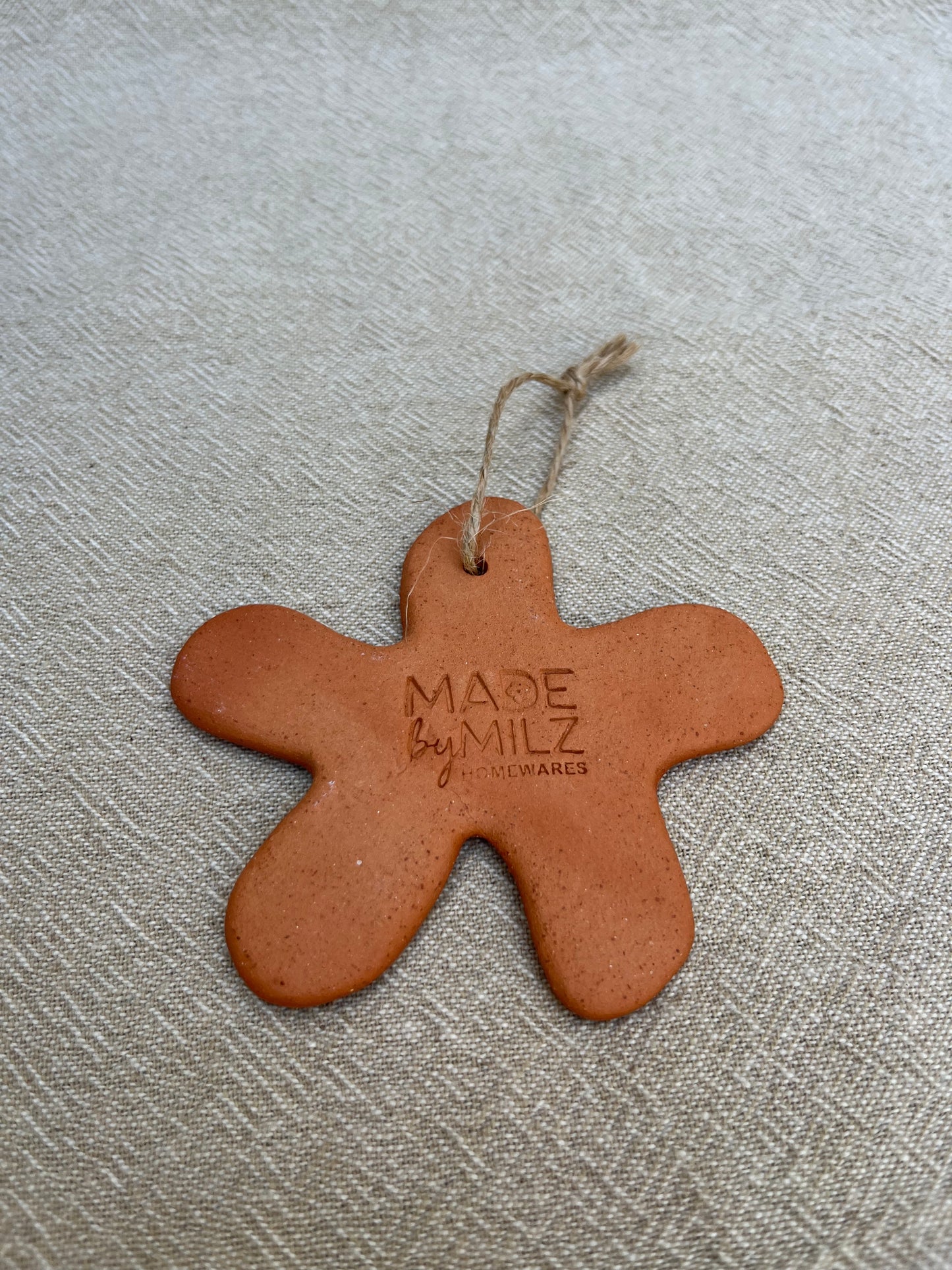 Smudgy Stripe Star - Hanging Decoration