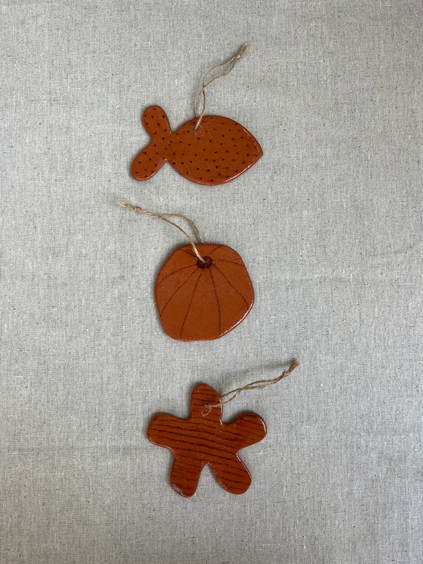 Smudgy Stripe Star - Hanging Decoration